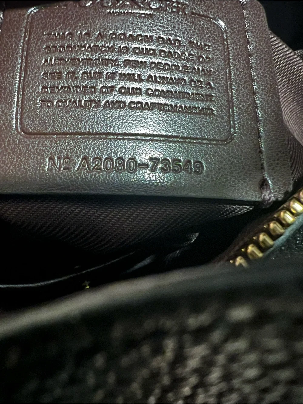 Coach Black 73549 Hobo Bag